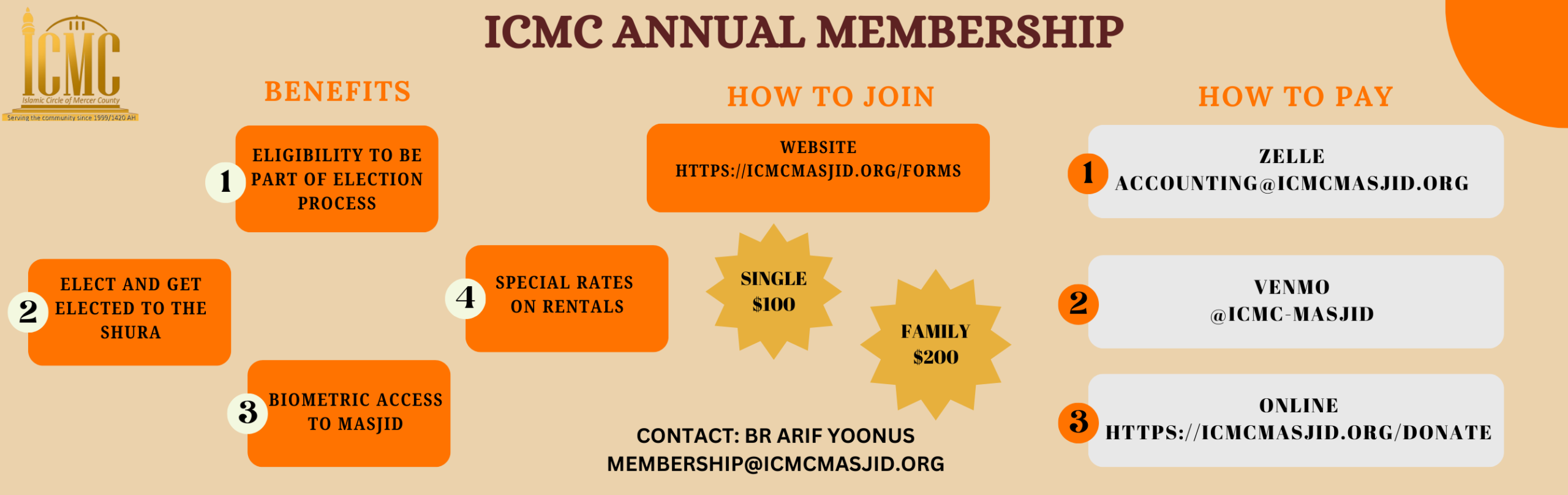 ICMC MASJID MEMBERSHIP BANNER